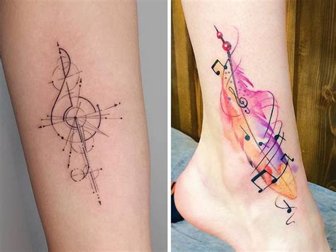 music tattoos for ladies|meaningful deep music tattoos.